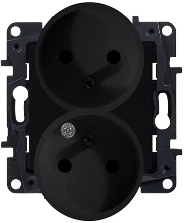 

Niloe Step Gniazdo 2X2P+Z bez przesł Czarne 863532