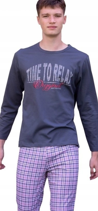 Muzzy Pánské pyžamo Relax grafitové R: L