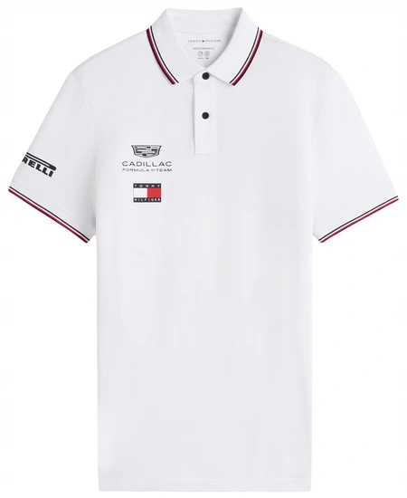 Polokošile Cadillac F1 Tommy Hilfiger 2026 Team Bílá r.XXL