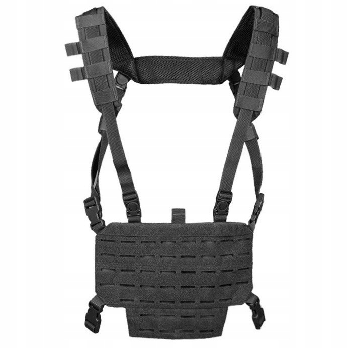 Kamizelka taktyczna wojskowa militarna regulowana Mil-Tec Chest Rig Black