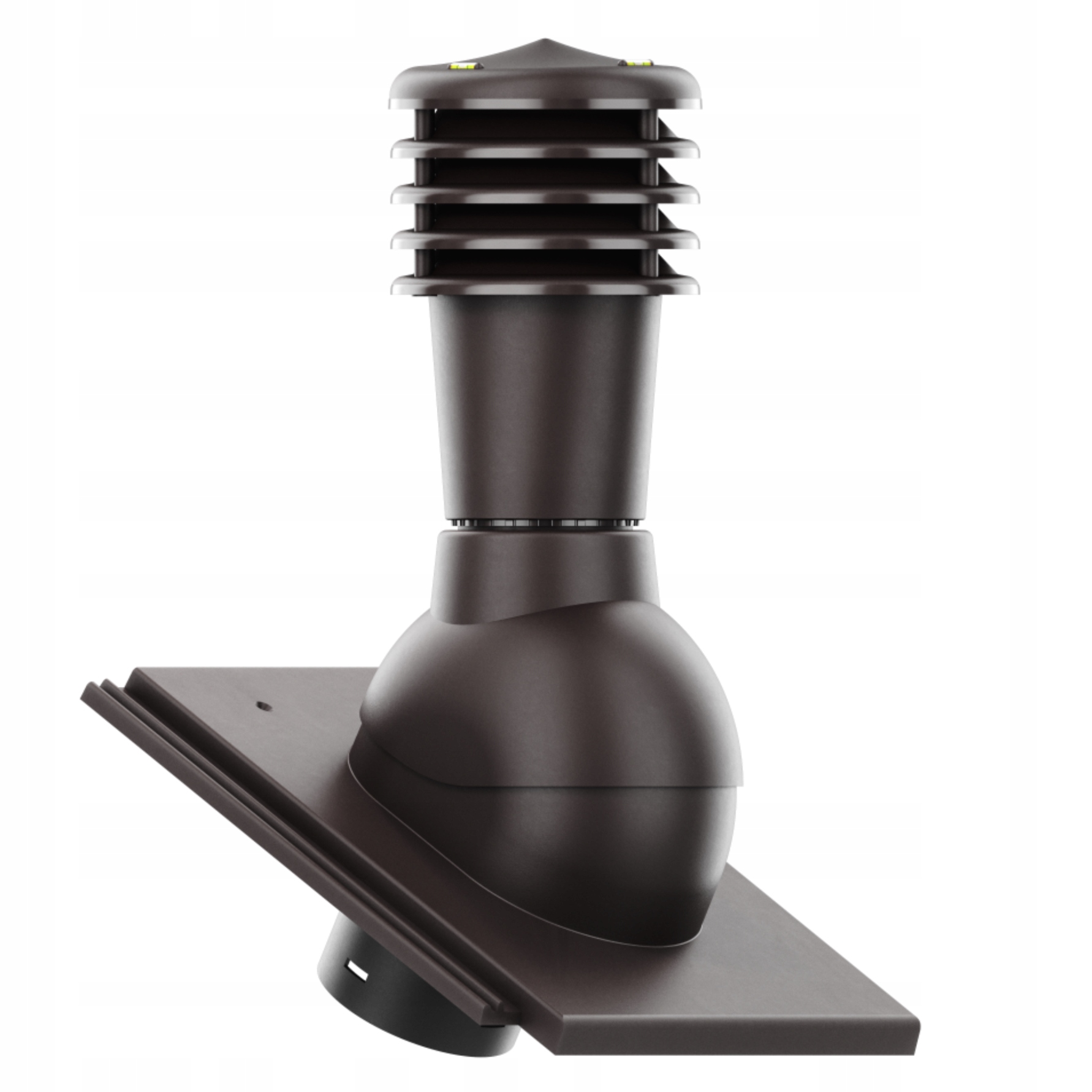 Větrací komín Smart fi125 střešní Nelskamp Planum Hluboký Hnědý