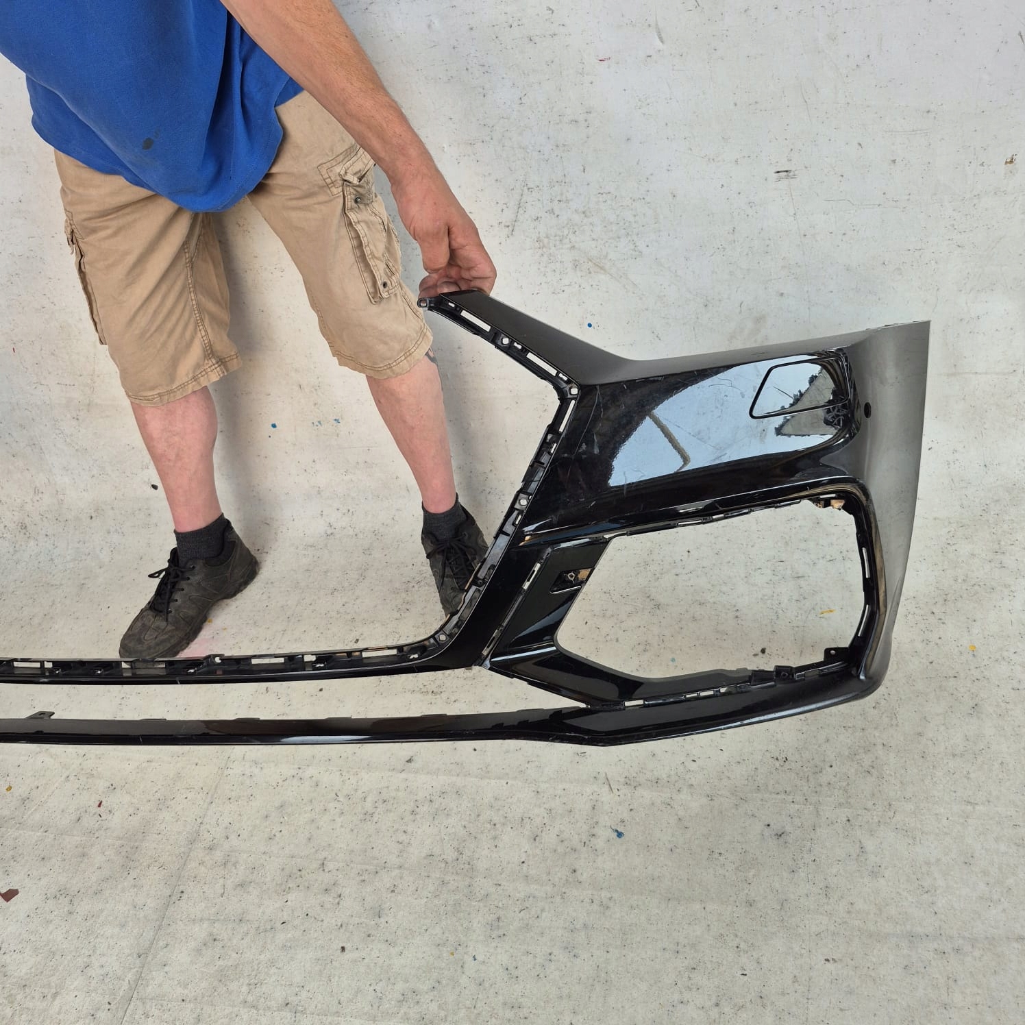 AUDI A7 II 2 C8 4K S-LINE 18-25 bumper front front washer PDC
