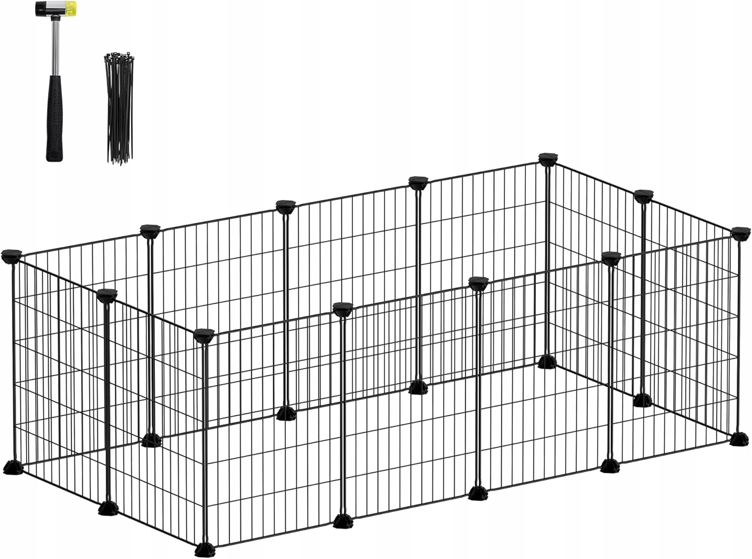 Levně Klec pro malé hlodavce Songmics 41 x 123 x 63 cm