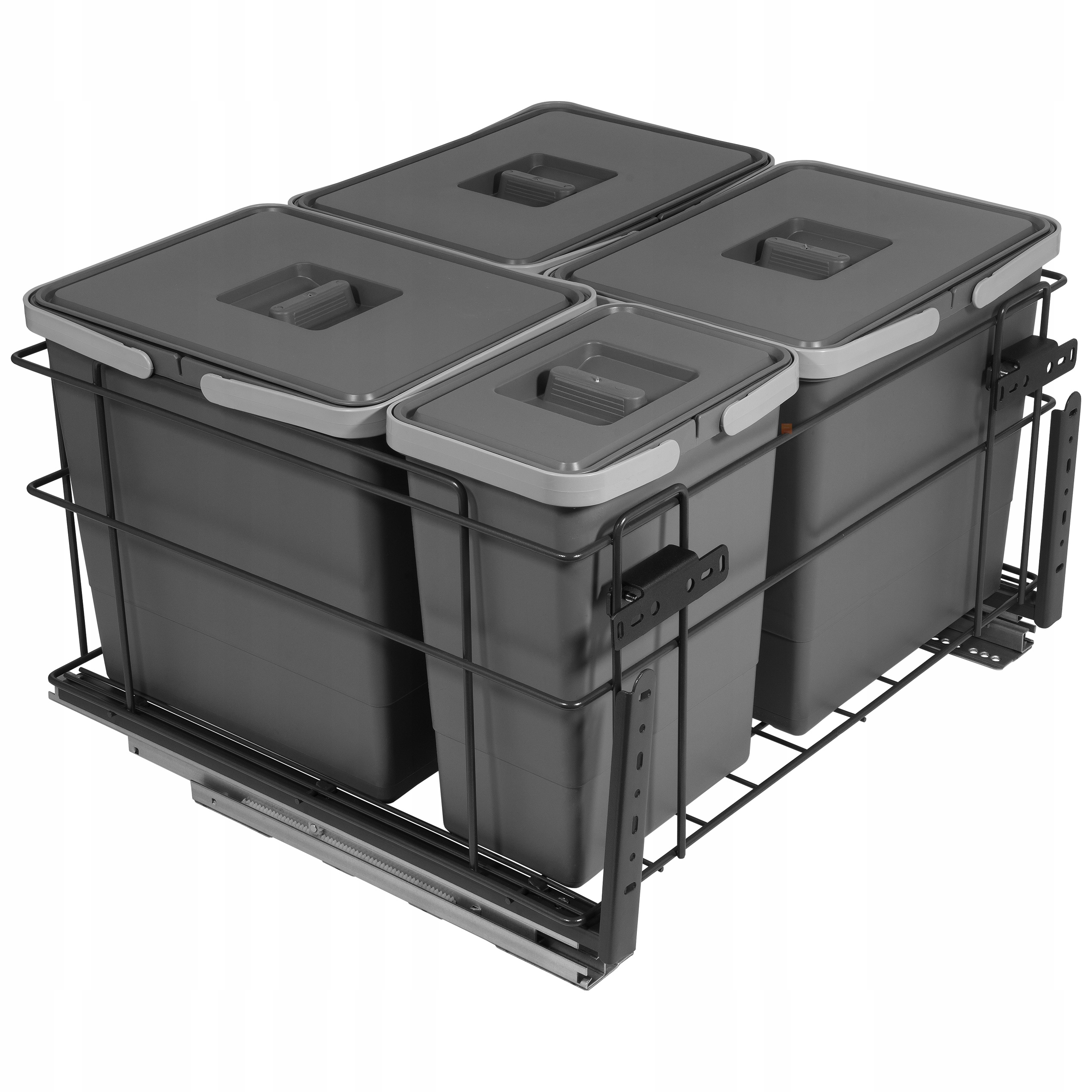 

Kosz Segregator na śmieci 60 Exc 3x15L+1x6L Grafit