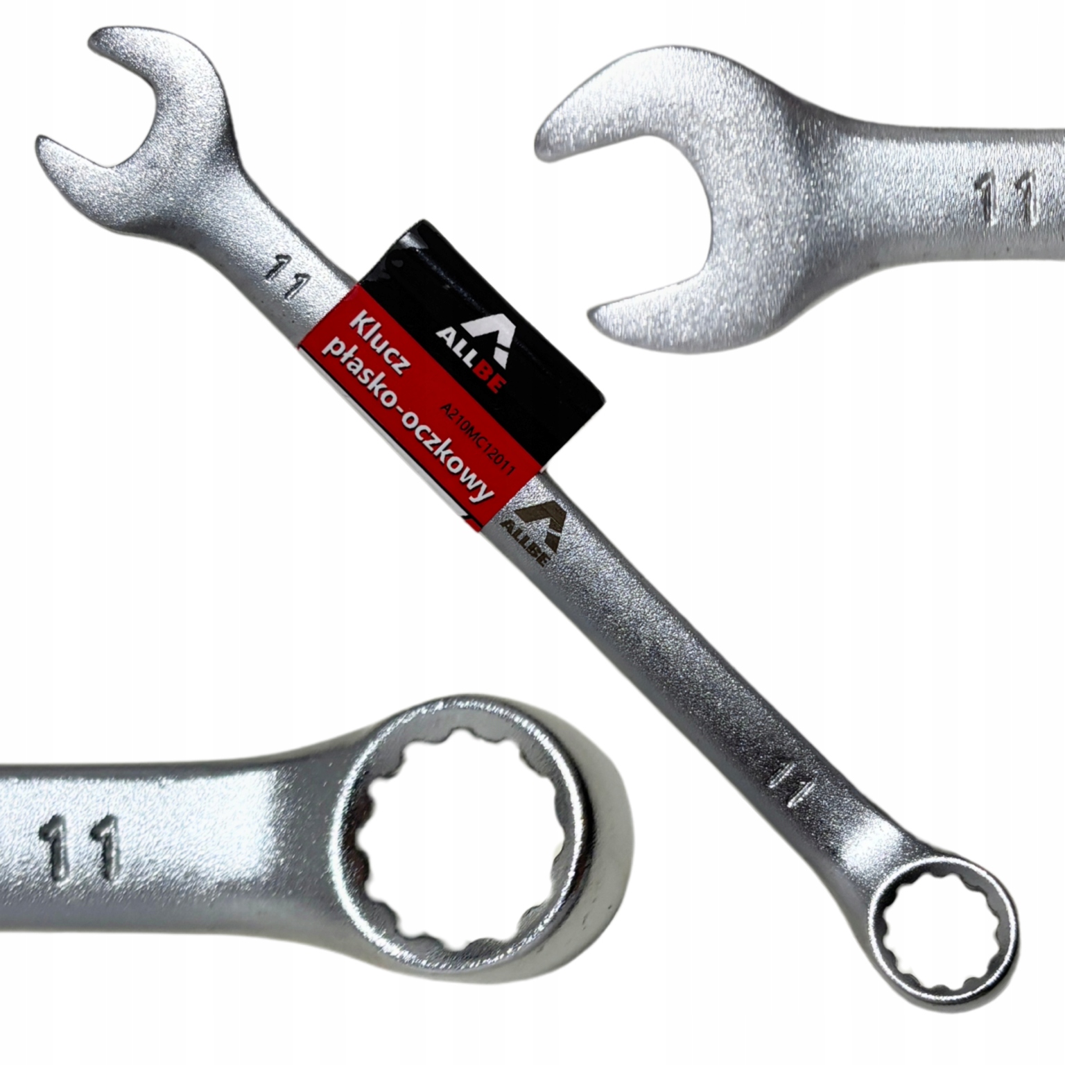 Klucz Płasko Oczkowy 11mm Stal Crv Klucz Płasko-oczkowy Cr-V Mocny Solidny