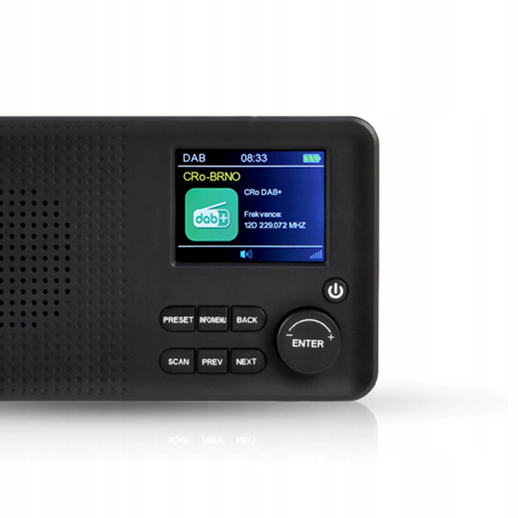 TESLA Sound DAB65 Radio FM i z certyfikatem DAB+ Zasilanie sieciowo-bateryjne