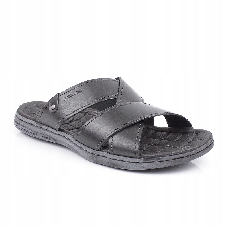 Pegada 131285 Černé Voděodolné Nazouváky Kůže vel. 44