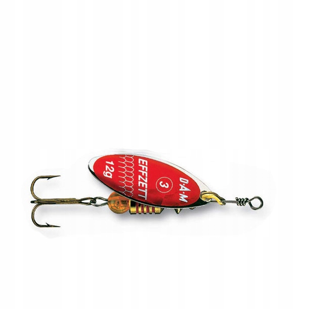 Błystka obrotowa Dam Effzett Predator Red-Glitter rozm.#0 3g 1szt.