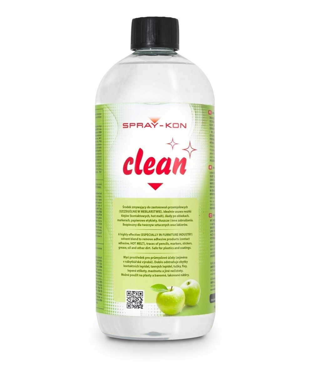 

Spray-kon zmywacz kleju do mebli, Clean 1L jabłko