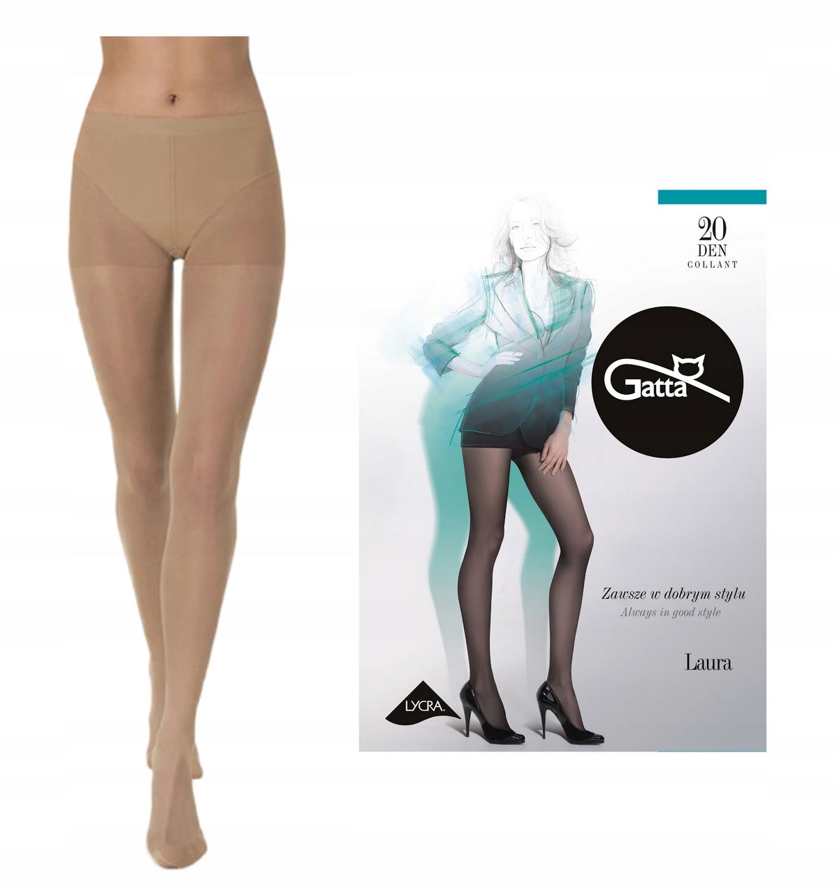 

Rajstopy Gatta Laura 20 Den 4-L Beige