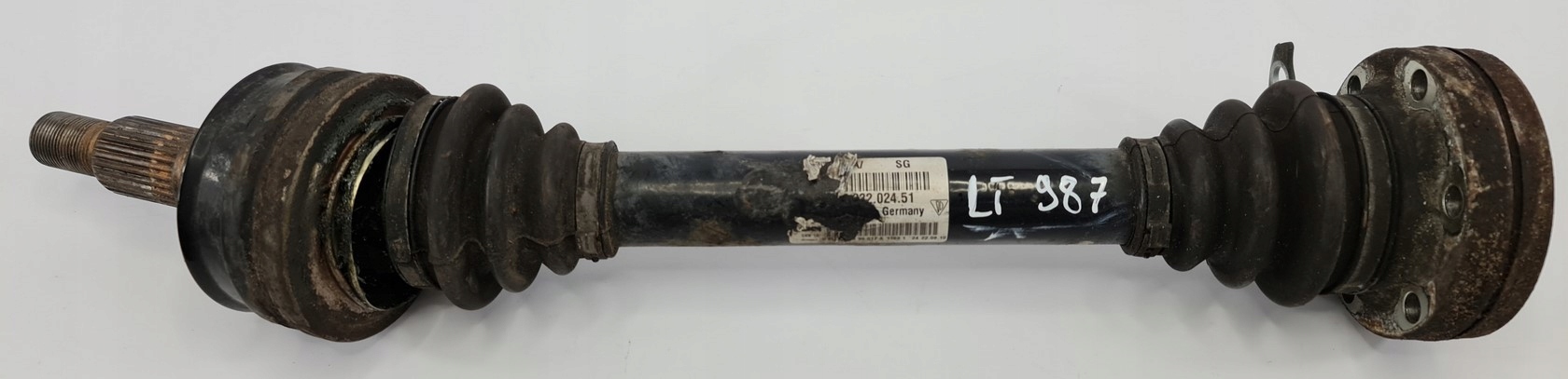 ПОЛУОСЬ ЛЕВА ЛЕВЫЙ ЗАД. PORSCHE CAYMAN 987 2.9