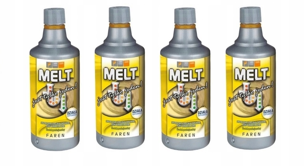 Levně 4x Melt Prostředek K Zprůchodnění Potrubí Silný Přípravek 750ML