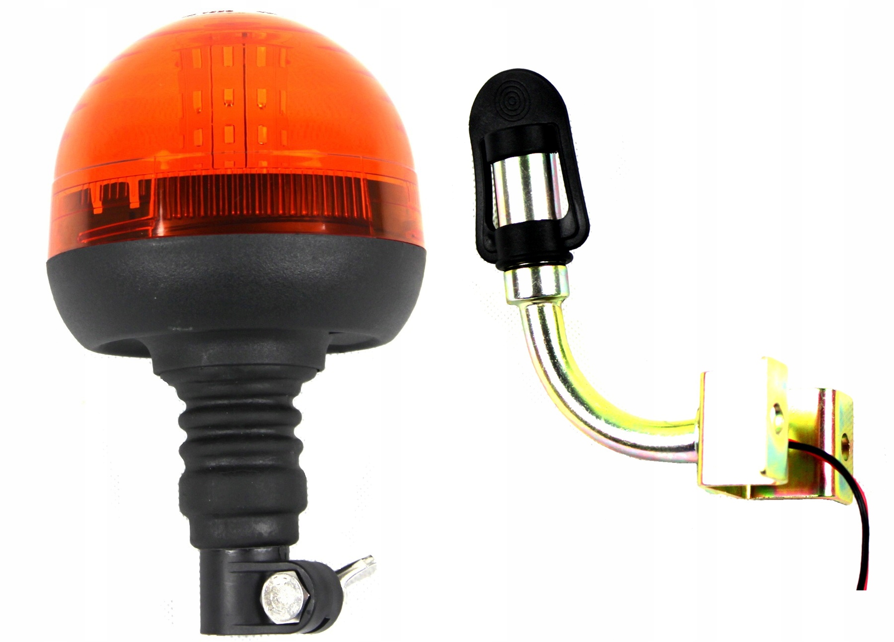 LAMPA OSTRZEGAWCZA KOGUT LED FLEX 12/24V + TRZPIEŃ