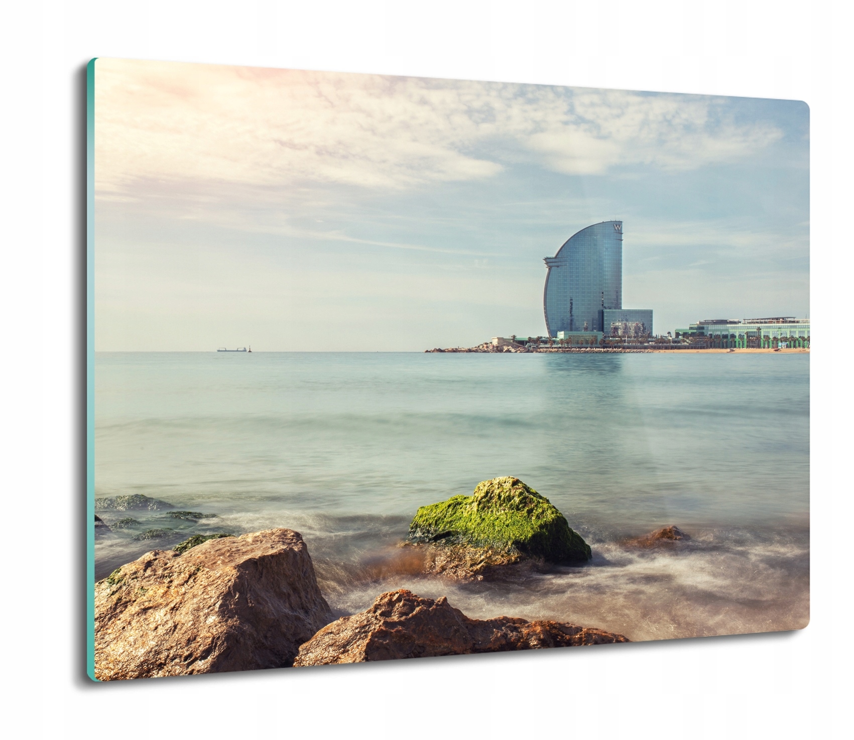 

Plaża skały ocean 60x52 deska na prezent kuchenna