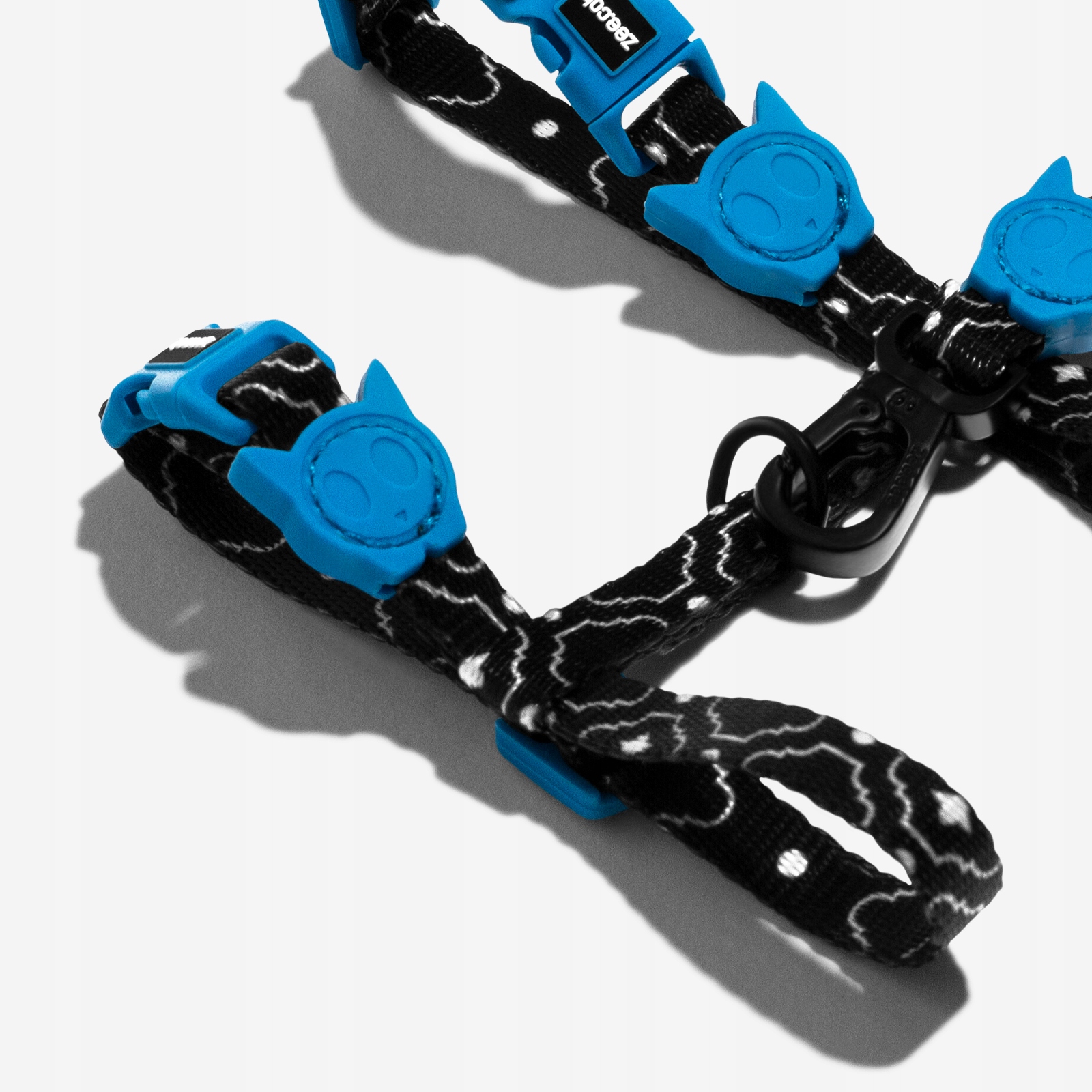 Levně Postroj vodítko – materiál pro kočky Zee Cat vel. 120 cm, 30 cm, vícebarevná barva