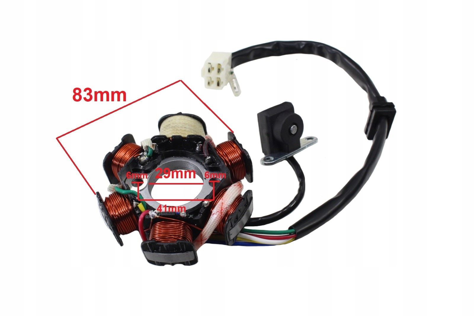 Stator zapłon iskrownik Quad ATV 110 125 6 cewek Numer katalogowy części 777/WGmotors