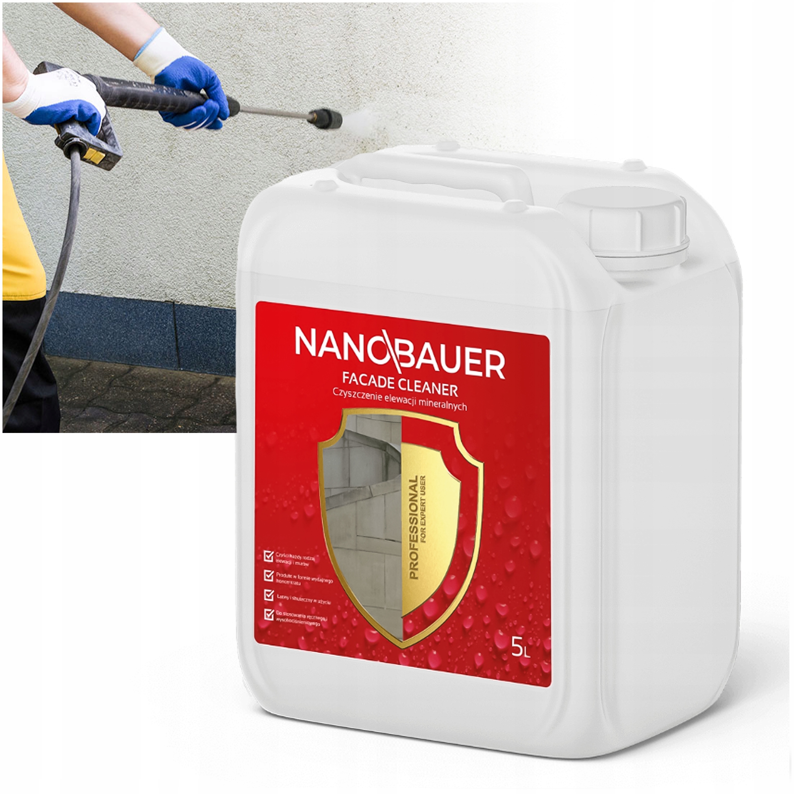 

Płyn Do Mycia Elewacji Środek Nanobauer 5L