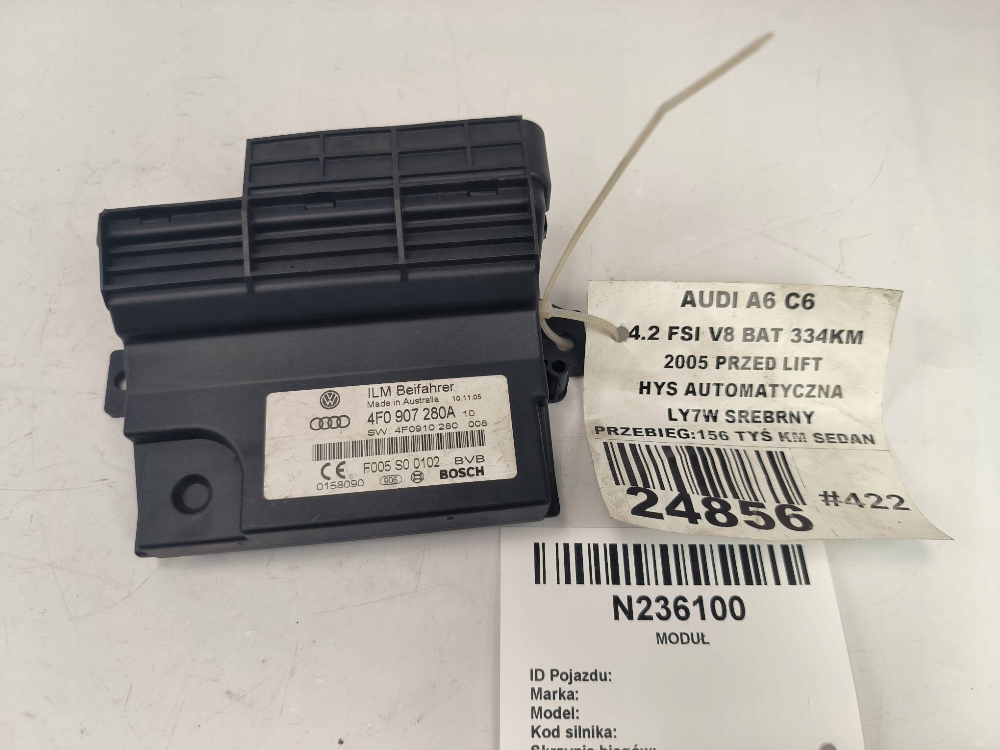 Module MOCY 4F0907280A AUDI A6 C6