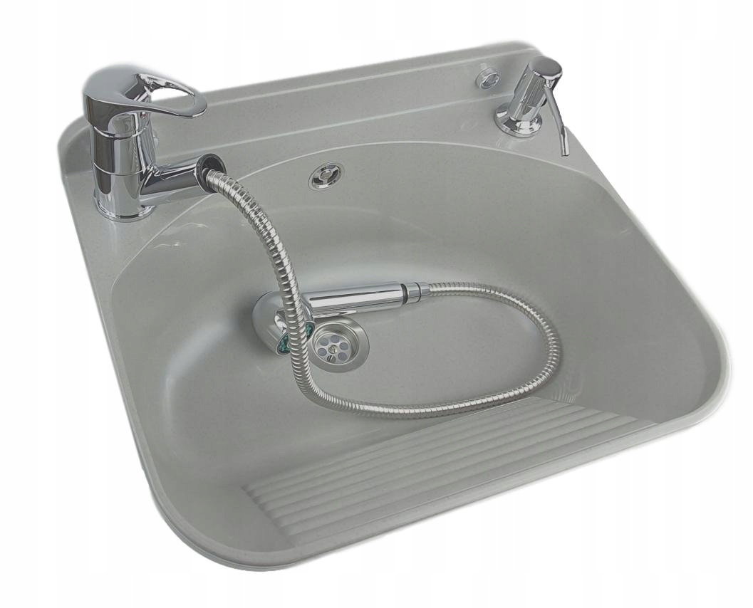 

Zlewozmywak, Zlew Gospodarczy bateria dozownik