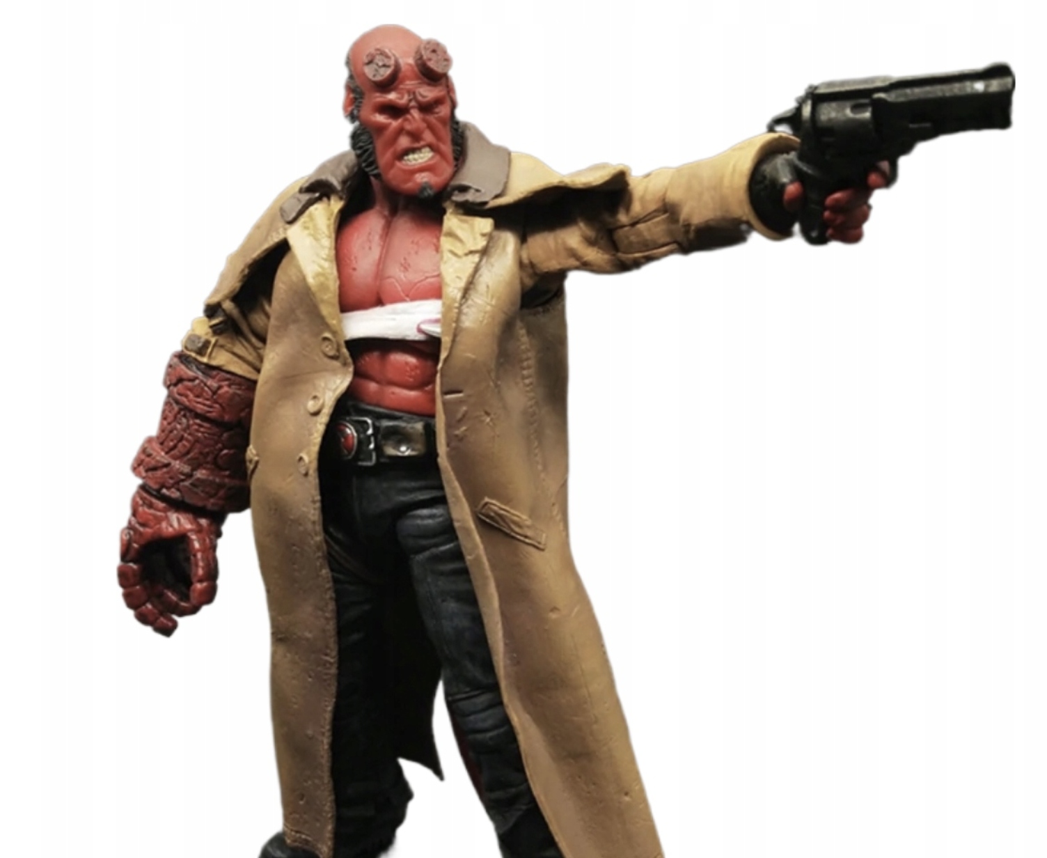 Zraněná akční figurka Hellboye Rona Pearlmana 7''