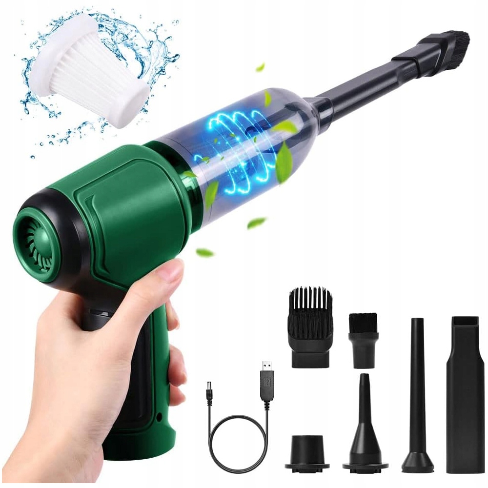 ODKURZACZ RĘCZNY BEZPRZEWODOWY AKUMULATOROWY SAMOCHODOWY CZYŚCI 120W Moc 120 W