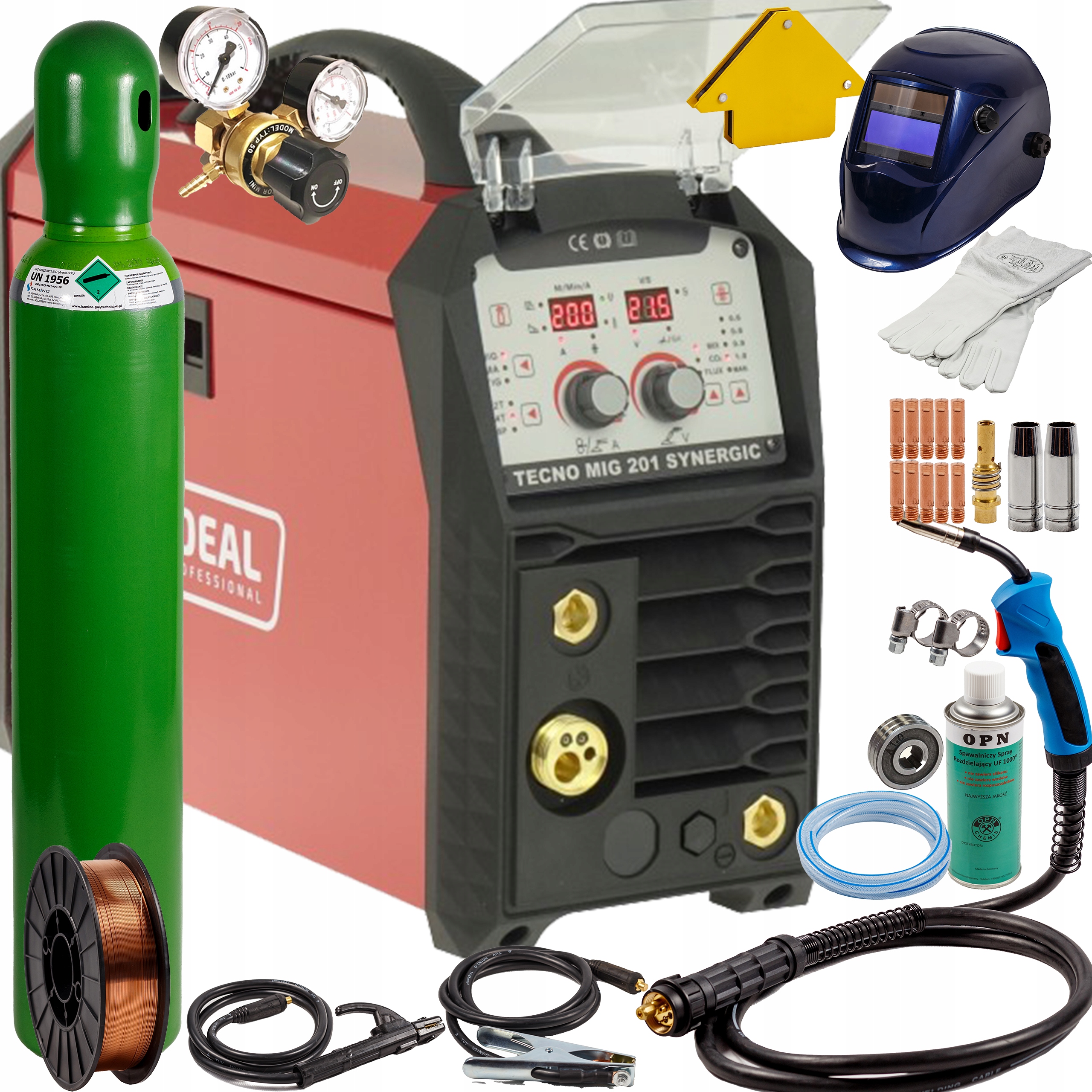 Spawarka Migomat Ideal 201 Synergia półautomat spawalniczy zestaw 1