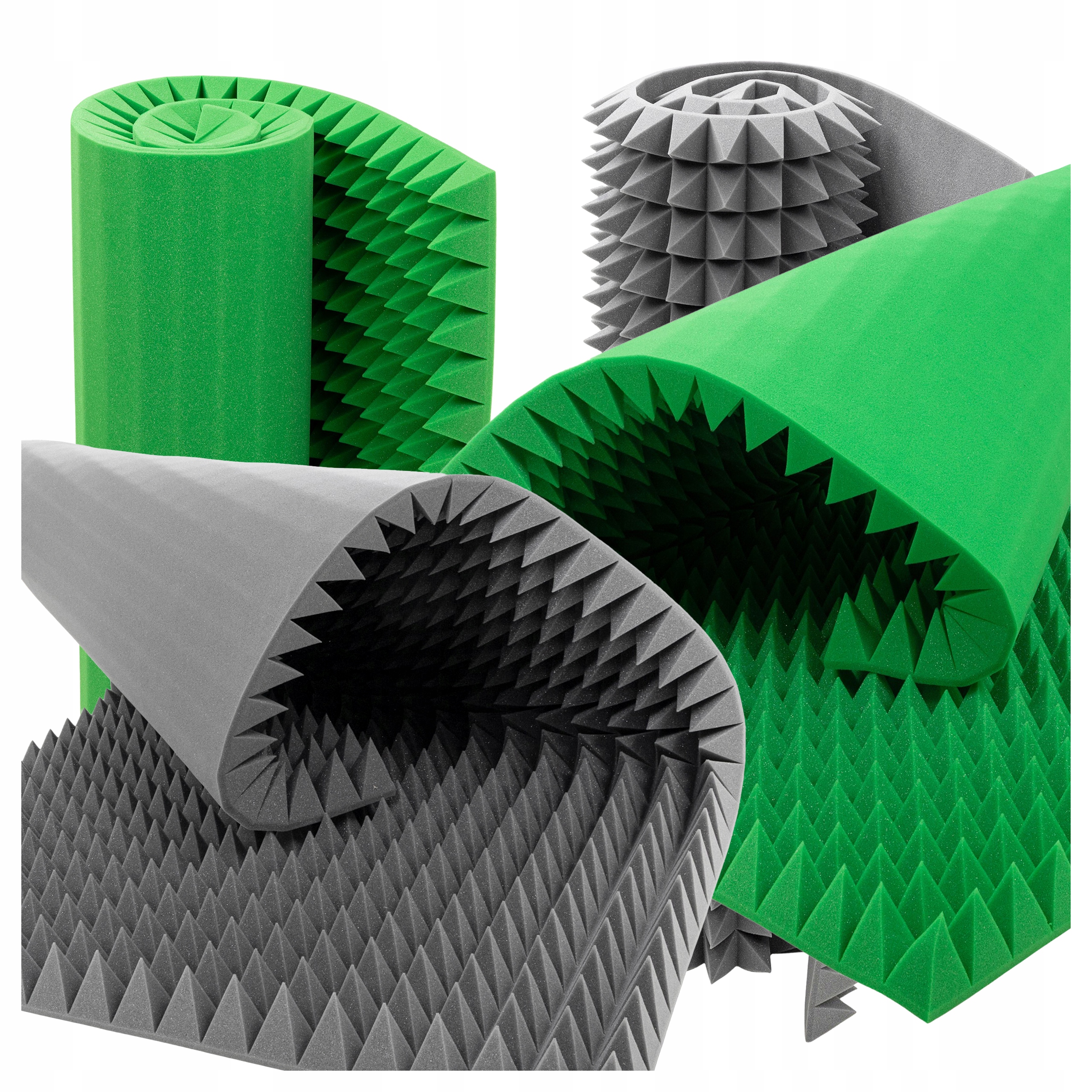 Akustická pěna pyramida 8 cm 200 x 100 cm panelová podložka pro redukci dunění