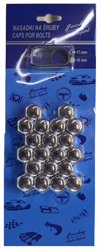 

Nasadki Nakładki Na Śruby Felg 17 mm Chrom 20 Szt