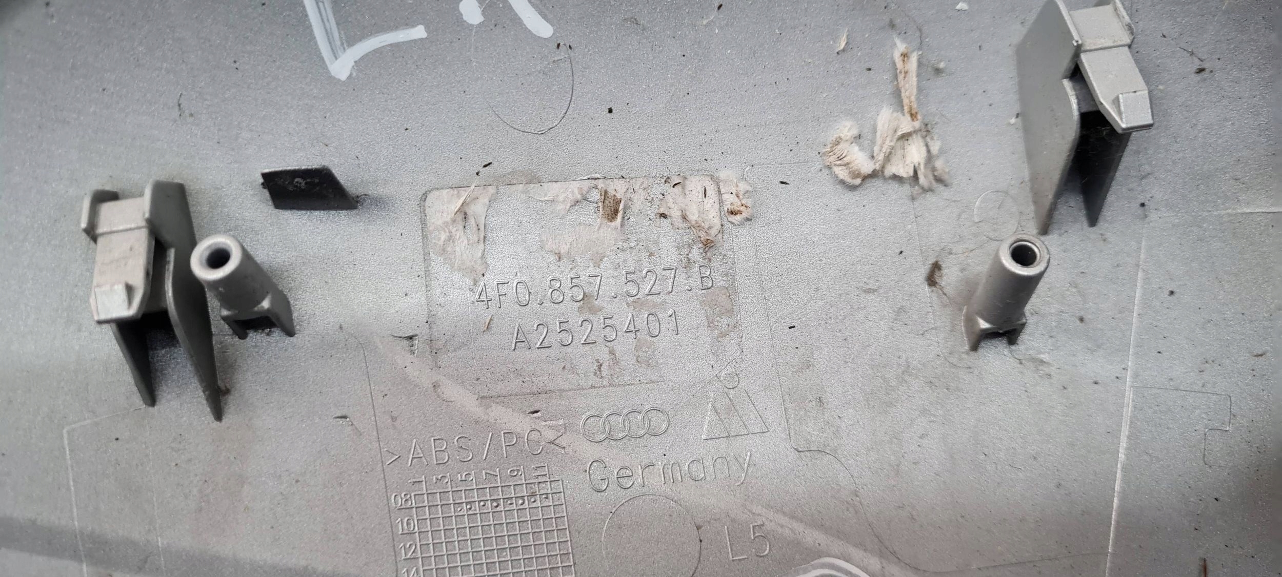 A6 C6 LIFT cover cap mirrors left LX7W 4F0857528B