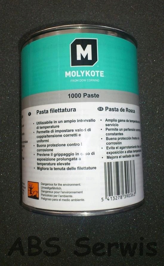 Smar miedziany do gwintow Molykote 1000 do 650 C Brand Molykote