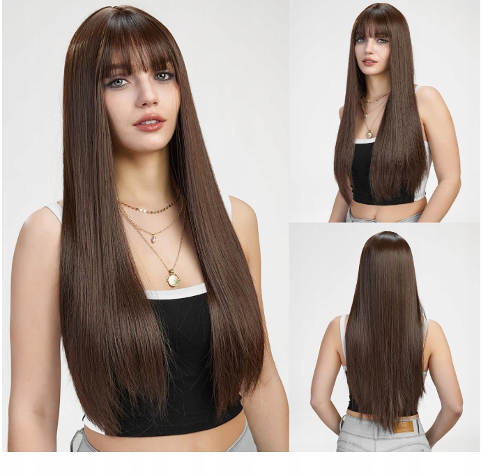 Esmee Dlouhá rovná syntetická paruka s hřebínkem 70 cm LC8269-7