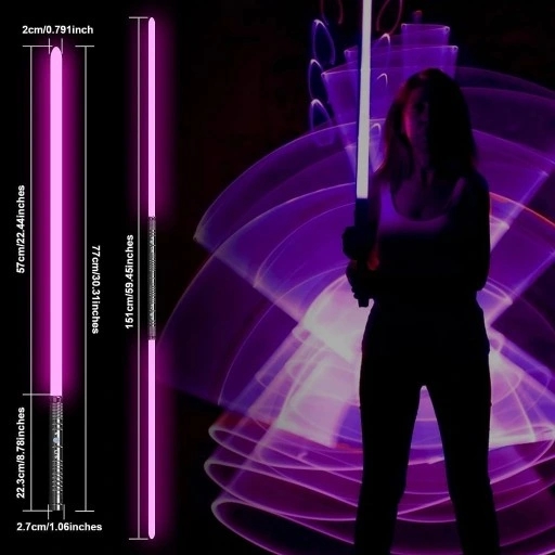 2W1 STAR WARS ZABAWKOWY MIECZ ŚWIETLNY ŚWIECĄCY Z DŹWIĘK 80CM Seria QKP04