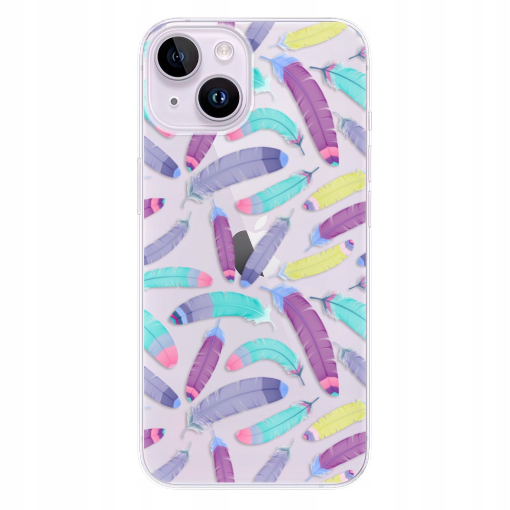 Silikonowe etui iSaprio Feather Pattern 01 na iPhone 14