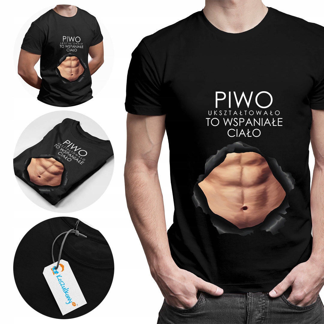 

Piwo- ciało koszulka dla piwosza pomysł