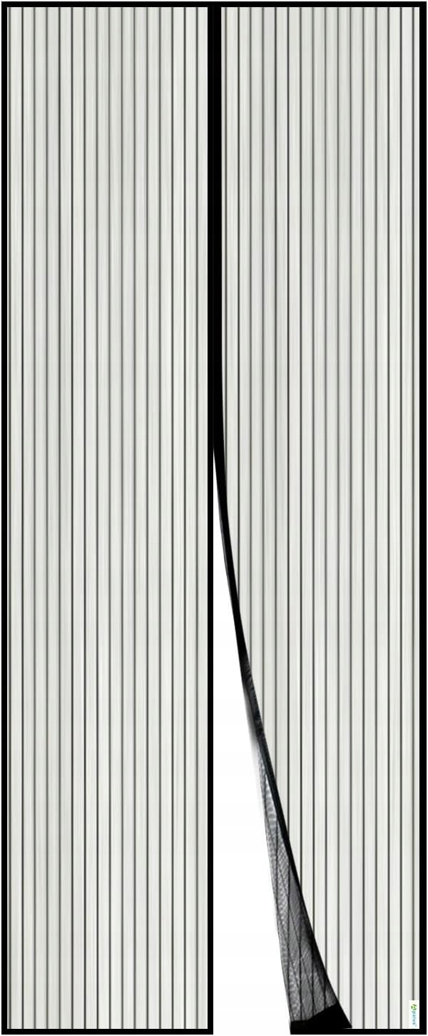 Moskytiéra Apalus Classic 75x200 cm černá na dveře, magnetická, suchý zip