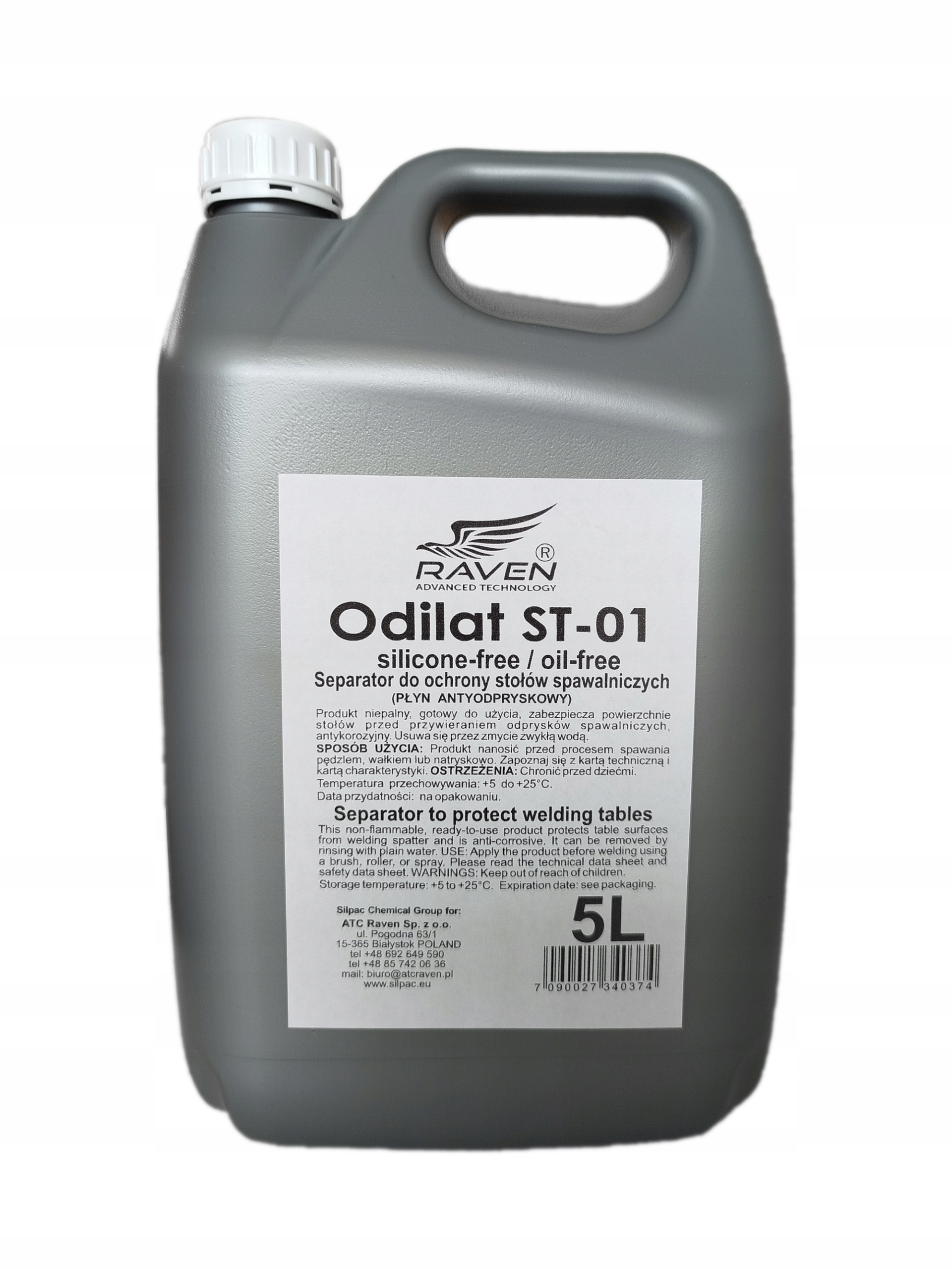 SEPARATOR DO STOŁÓW SPAWALNICZYCH RAVEN ODILAT ST-01 5L