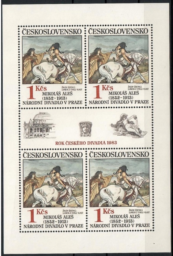 Czechosłowacja 1983 Mi ark 2737 Czyste **