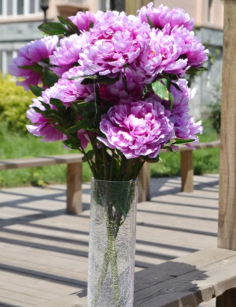 PIWONIA FIOLET BUKIET 8 KWIATÓW 16 CM GŁOWA Kod producenta 5903738451678