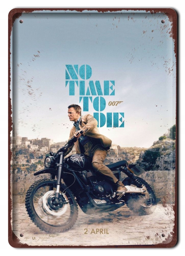 007 Bond Szyld Plakat filmowy-metalowy #15202
