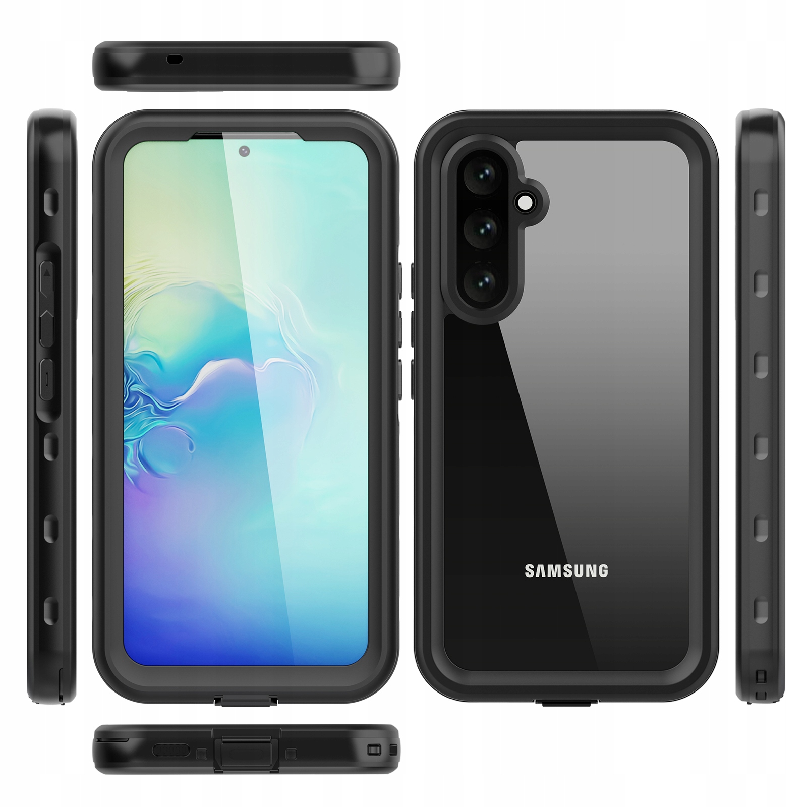 Pancerne Etui 360° Wodoodporne Wytrzymała Obudowa Samsung Galaxy A55 IP68