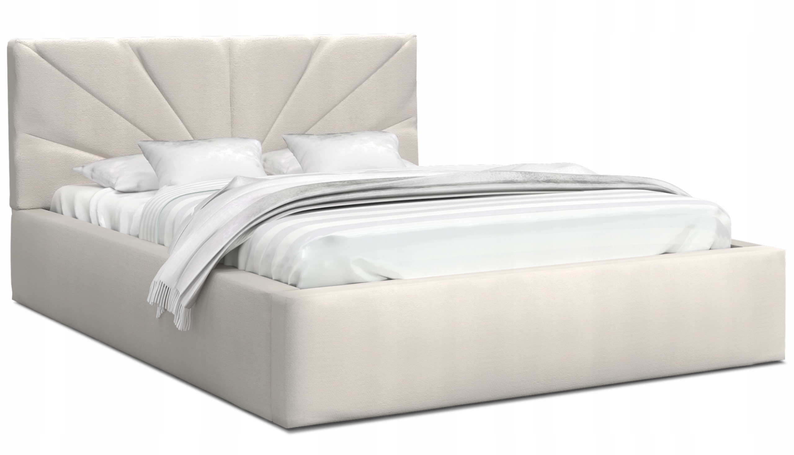 

Łóżko tapicerowane Georgia 160x200 kolor kremowy