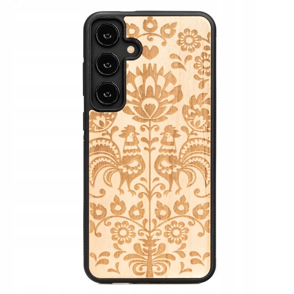 Dřevěné Pouzdro Bewood pro Samsung Galaxy S24 Plus Polský Folk Aniegre