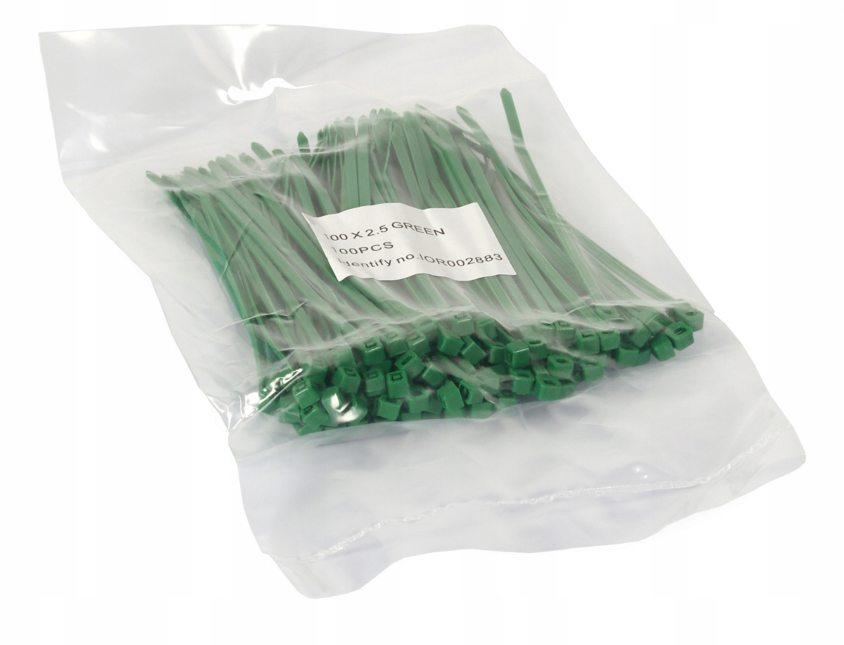 

Taśma zaciskowa zielona 100x2,5mm opak. 100 sztuk