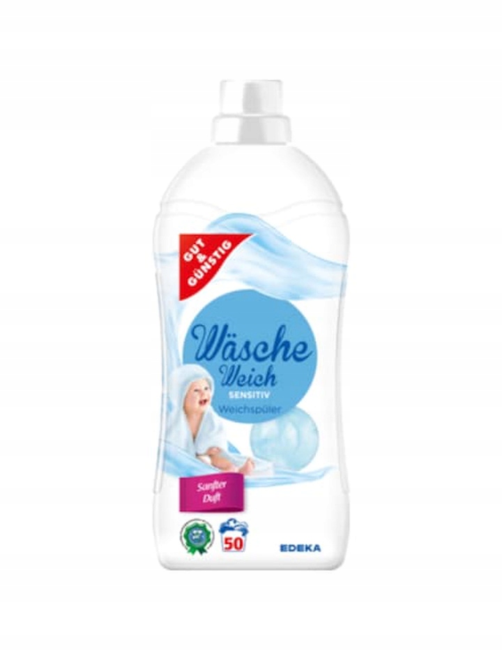 Levně 4x Tekutá aviváž Weichspüler Sensitive 1,5 l Gut&Gunstig