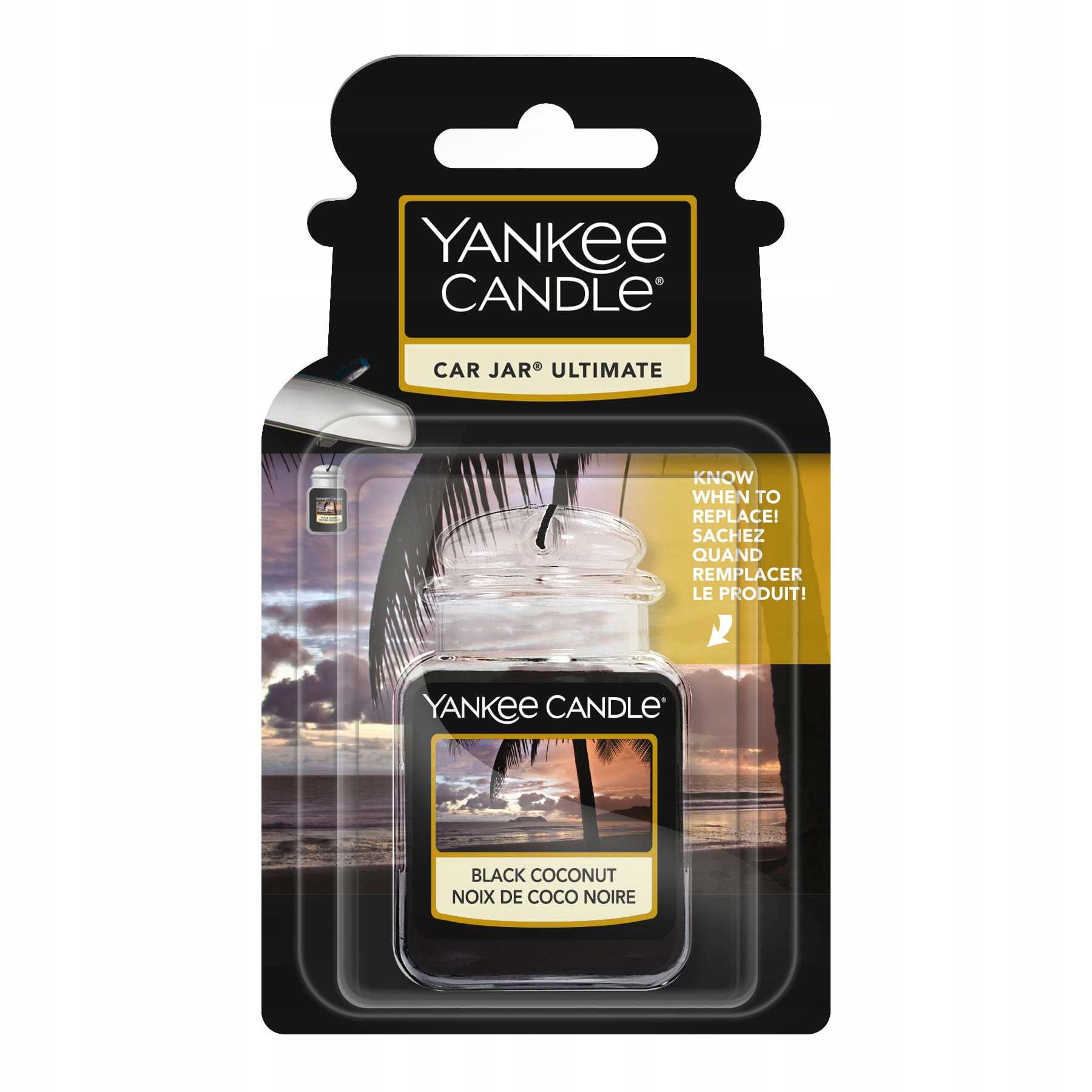 Zawieszka do samochodu ultimate Yankee Candle Black Coconut