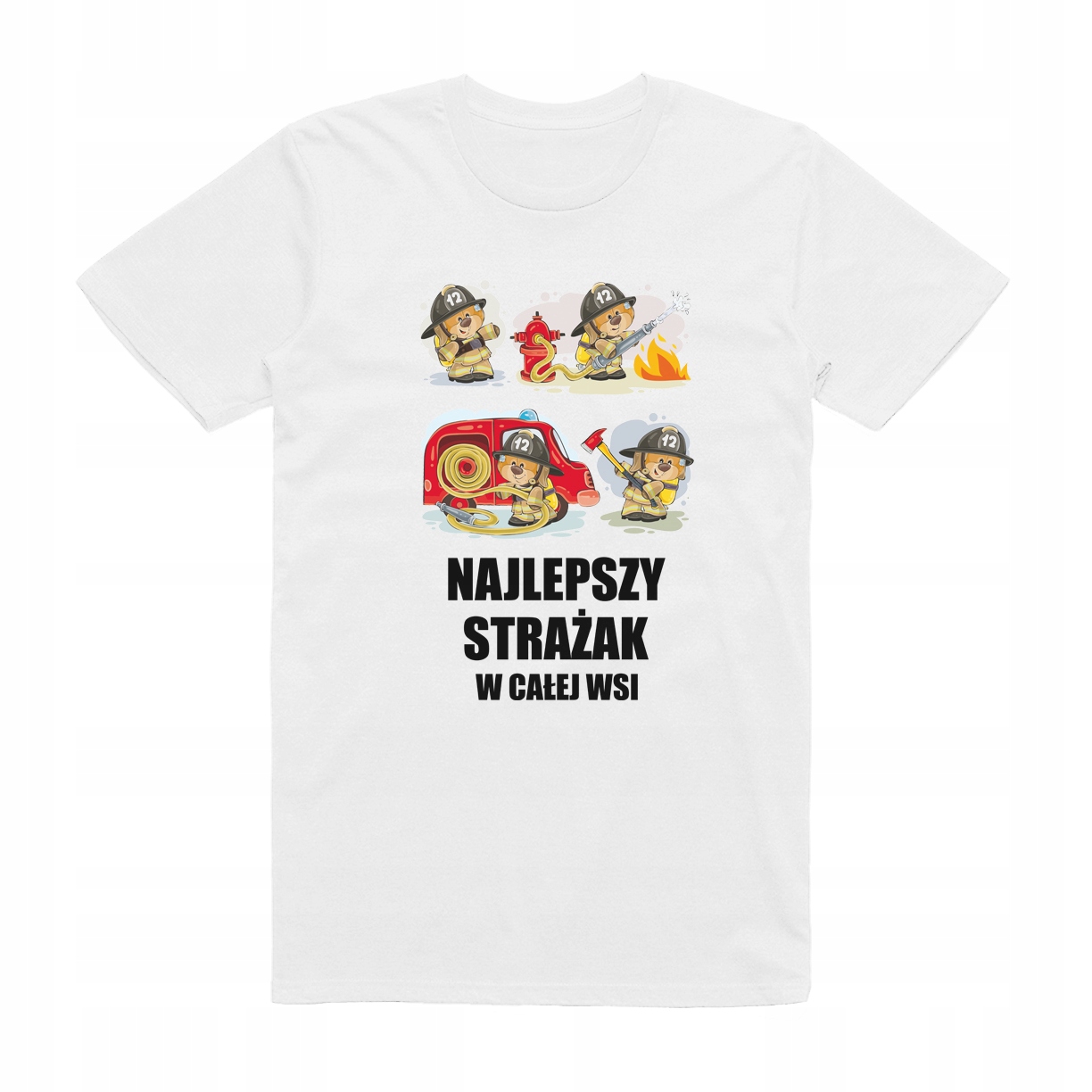

S - Koszulka T-shirt Dla Strażaka Najlepszy Straż