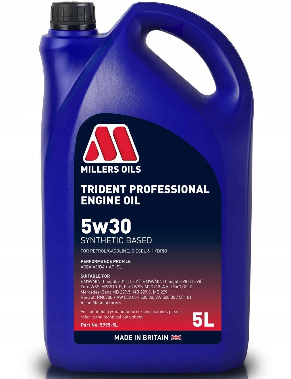 Olej silnikowy Millers Trident Professional 5w30 5L