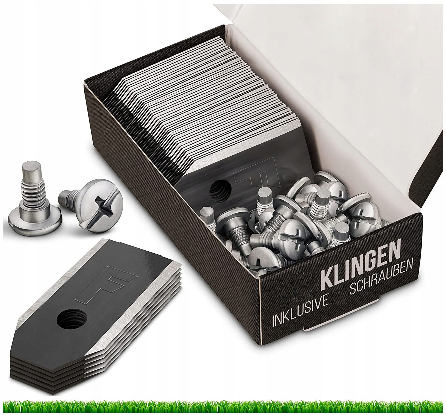 Titanové Nůžky Nože Pro Gardena Husqvarna Automower Black Carbon 9 ks