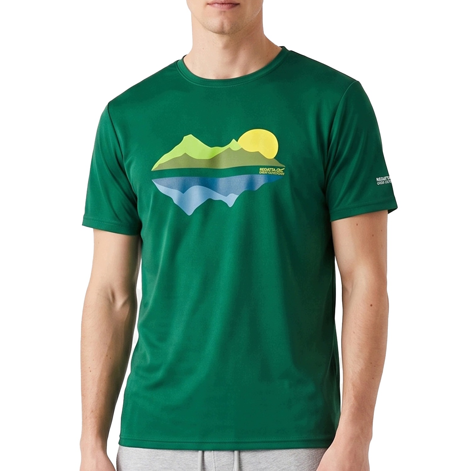 Regatta Męska Sportowa Koszulka T-Shirt Szmaragdowa Szybkoschnąca Sport XL