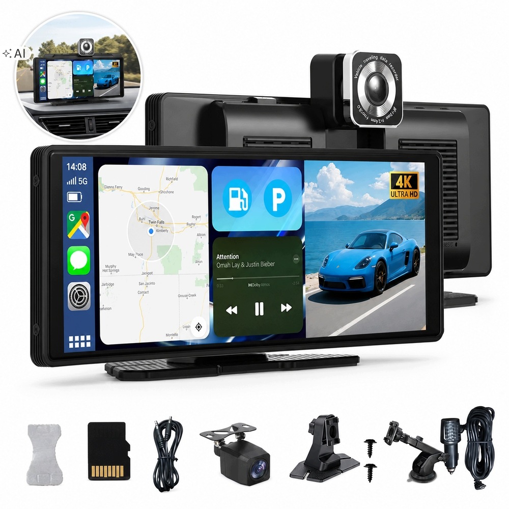 Multimediální Automobilová Stanice Radio Carplay Android Auto Couvací Kamera